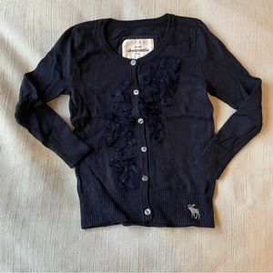 💕 Navy frilled cardigan